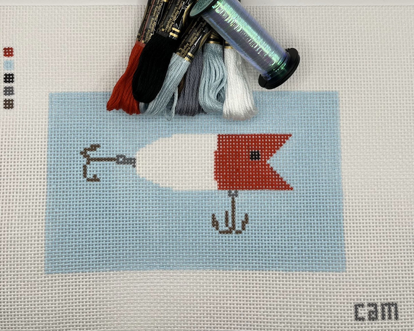 Fishing Lure Red & White Kit