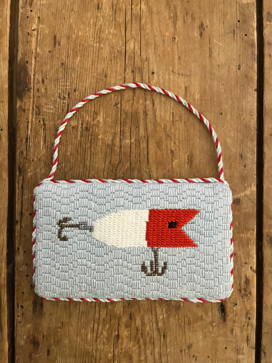Fishing Lure Red & White Stitch Guide